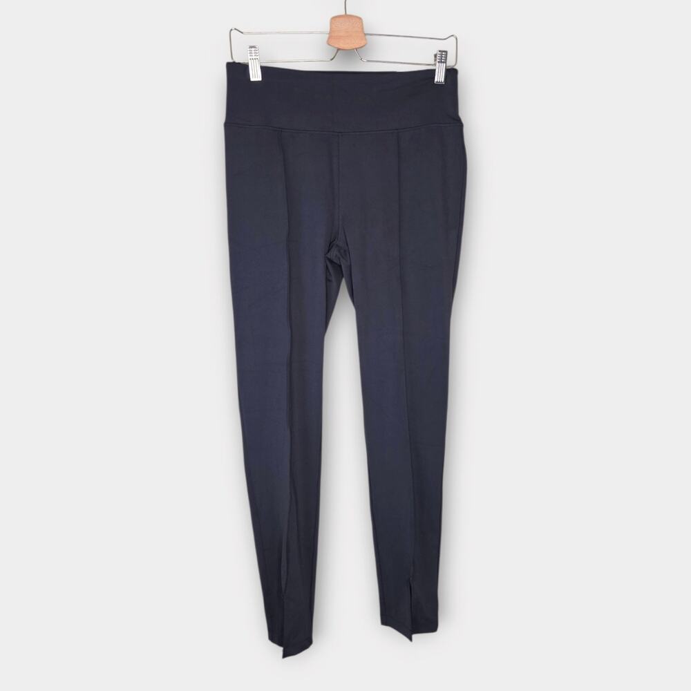 NEW CALIA Black Front Leg Slit Ankle Hem Golf Pants Women's Med